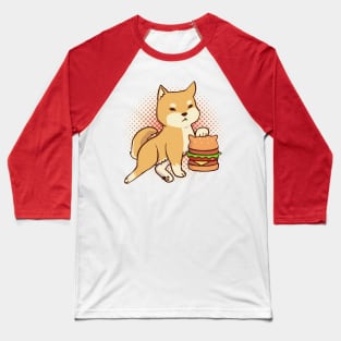 Shiba Burger Baseball T-Shirt